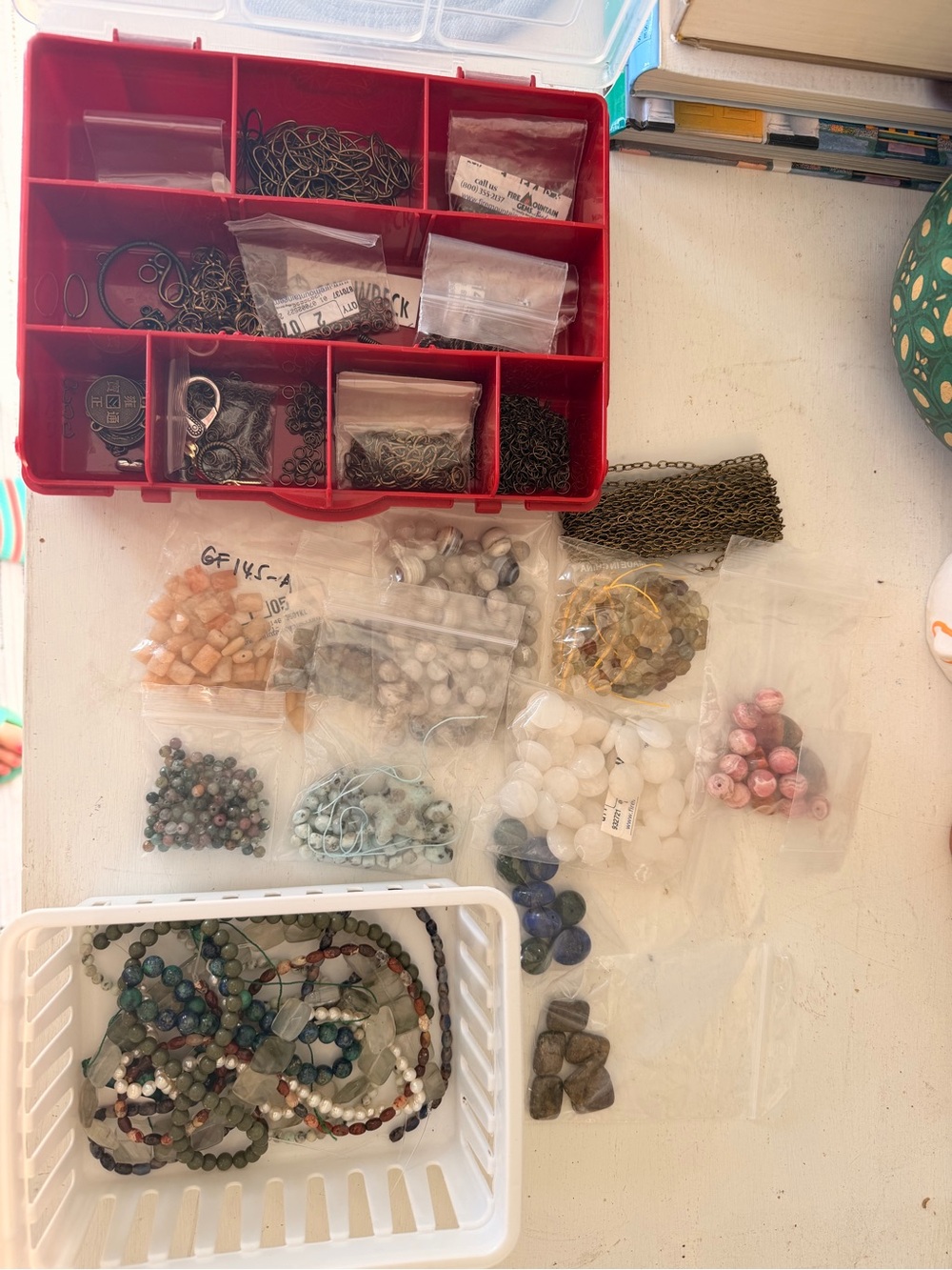 Huge lot Fire Mountain Gems Assorted Jewelry Making Beads & Findings